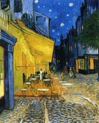 Cafe Terrace on the Place du Forum - Vincent Van Gogh oil painting