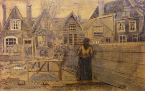Sien's Mother's House Seen from the Backyard - Vincent Van Gogh Oil Painting