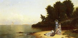 Afternoon by the Shore -  Alfred Thompson Bricher Oil Painting