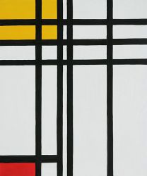Opposition of Lines, Red and Yellow - Piet Mondrian Oil Painting
