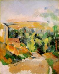 A Bend in the Road - Paul Cezanne Oil Painting