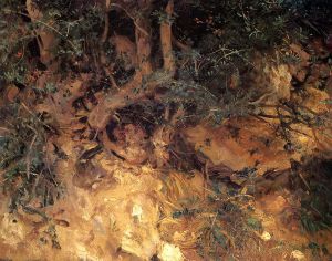 Valdemosa, Majorca: Thistles and Herbage on a Hillside - John Singer Sargent Oil Painting