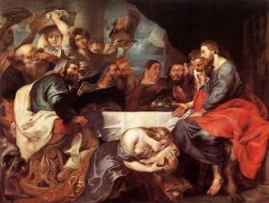 Christ at Simon the Pharisee - Canvas Peter Paul Rubens Oil Painting