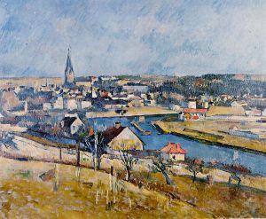 Ile de France Landscape -   Paul Cezanne Oil Painting