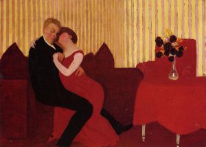 The Lie -   Felix Vallotton Oil Painting