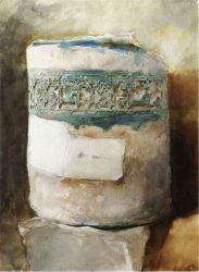 Persian Artifact with Faience Decoration -  John Singer Sargent Oil Painting