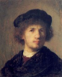 Self Portrait 17 - Rembrandt van Rijn Oil Painting