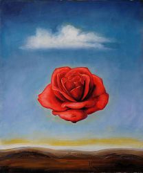 The Meditative Rose - Salvador Dali Oil Painting