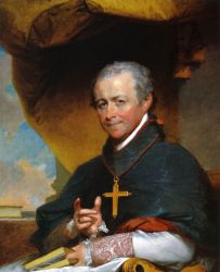 Bishop Jean-Louis Anne Magdelaine Lefebvre de Cheverus -  Gilbert Stuart Oil Painting