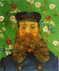 Portrait of the Postman Joseph Roulin IV - Vincent Van Gogh Oil Painting