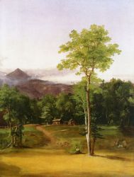 Cabin in the Woods, North Conway, New Hampshire - Thomas Cole Oil Painting