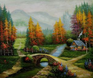 Valley of Peace - Oil Painting Reproduction On Canvas