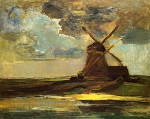 Windmill in the Gein - Oil Painting Reproduction On Canvas