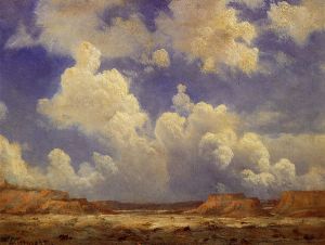 Western Landscape II -  Albert Bierstadt Oil Painting