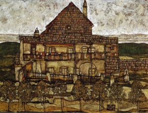 House with Shingles - Oil Painting Reproduction On Canvas
