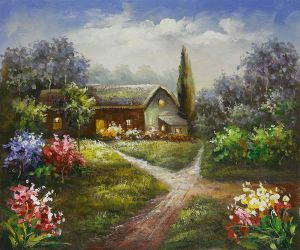 Moonlight Lane - Oil Painting Reproduction On Canvas