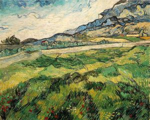 Green Wheat Field -  Vincent Van Gogh Oil Painting