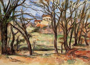 House behind Trees on the Road to Tholonet -  Paul Cezanne Oil Painting