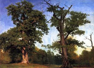 Pioneers of the Woods -   Albert Bierstadt Oil Painting
