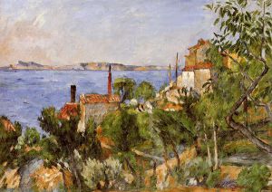 Landscape, Study after Nature -   Paul Cezanne Oil Painting