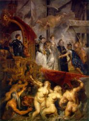 Arrival of Marie de Medici at Marseilles -   Peter Paul Rubens oil painting