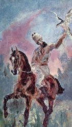 The Falconer, Comte Alphonse de Toulouse-Lautrec - Henri De Toulouse-Lautrec Oil Painting