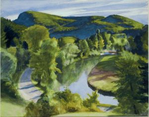 First Branch of the White River, Vermont -   Edward Hopper Oil Painting