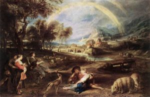 Landscape with a Rainbow -  Peter Paul Rubens Oil Painting