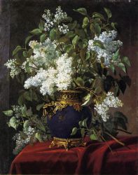 White Lilacs - Jean Capeinick Oil Painting