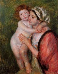 Mother and Child VIII -   Mary Cassatt oil painting,