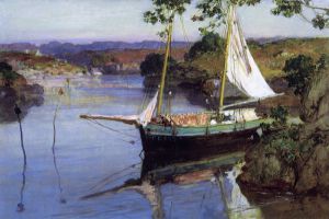 In the Cove - Frederick Arthur Bridgeman Oil Painting