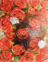 Decorative flower painting