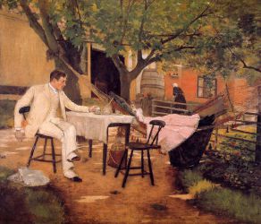 Sunlight and Shadow -   William Merritt Chase Oil Painting