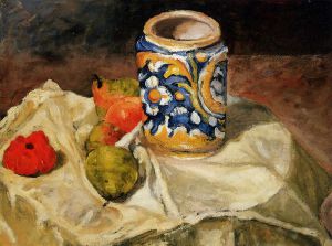 Italian Earthenware -   Paul Cezanne Oil Painting