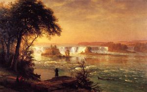 The Falls of St. Anthony - Albert Bierstadt Oil Painting