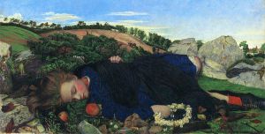 Robins of Modern Times - John Roddam Spencer Stanhope Oil Painting