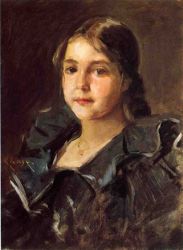 Portrait of Helen Velasquez Chase - William Merritt Chase Oil Painting Mary Cassatt Oil Painting