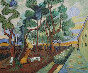 The Garden at Saint-Paul Hospital -   Vincent Van Gogh Oil Painting