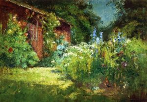 Selma's Garden - Theodore Clement Steele Oil Painting