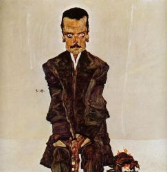 Portrait of the Publisher Eduard Kosmack -  Egon Schiele Oil Painting