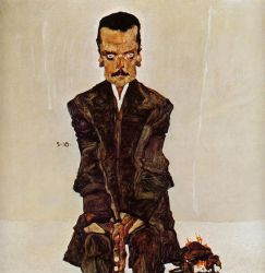 Portrait of the Publisher Eduard Kosmack - Egon Schiele Oil Painting