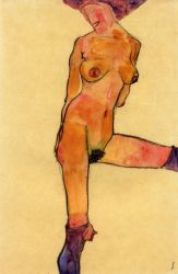 Female Nude -   Egon Schiele Oil Painting
