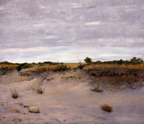 Wind Swept Sands, Shinnecock, Long Island -  William Merritt Chase Oil Painting