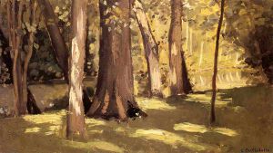 The Yerres, Effect of Light - Gustave Caillebotte Oil Painting