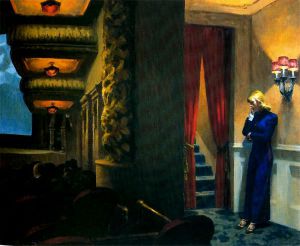 New York Movie -  Edward Hopper Oil Painting