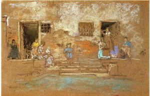 The Steps - James Abbott McNeill Whistler Oil Painting