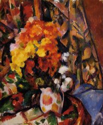 Chrysanthemums - Paul Cezanne Oil Painting