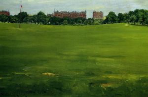 The Common, Central Park -  William Merritt Chase Oil Painting