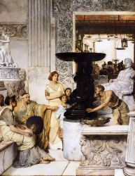 The Sculpture Gallery - Sir Lawrence Alma-Tadema Oil Painting