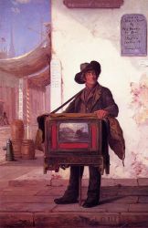 Street Musician -   George Henry Story Oil Painting